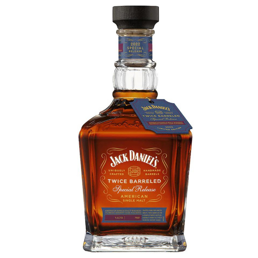 Jack Daniel’s Twice Barreled American Single Malt Whiskey 2022 Release