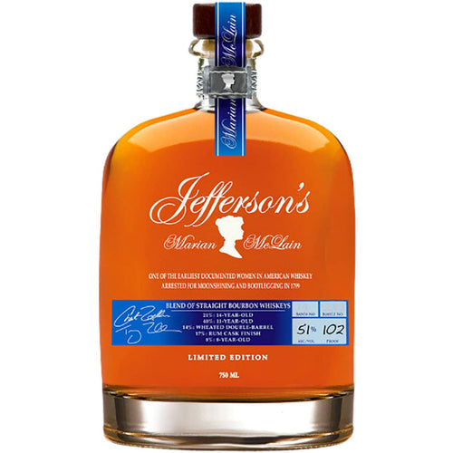 Jefferson’s Marian McLain Blended Bourbon Whiskey Limited Edition