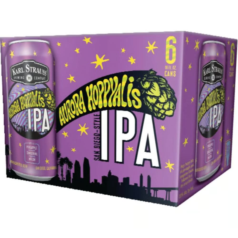 Karl Strauss Aurora Hoppyalis IPA  16oz(6PACK CANS)