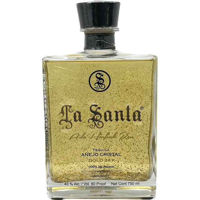 La Santa Anejo Cristal 24K Gold Tequila