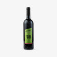 Wine bottle with a green label featuring the number 68 on a white background