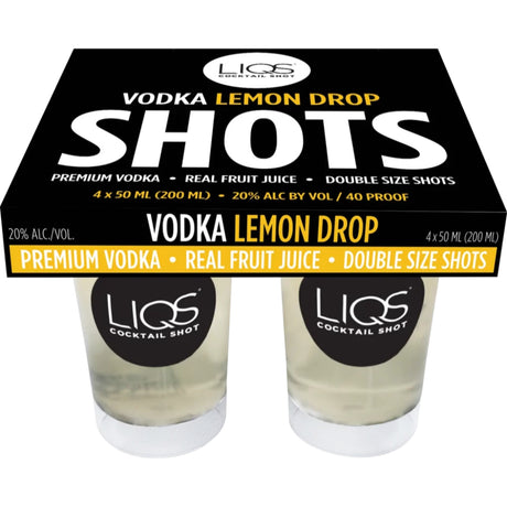 Liqs Vodka Lemon Drop Cocktail Shot 200ml Ready-To-Drink