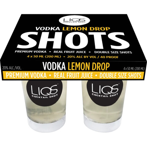 Liqs Vodka Lemon Drop Cocktail Shot 200ml Ready-To-Drink