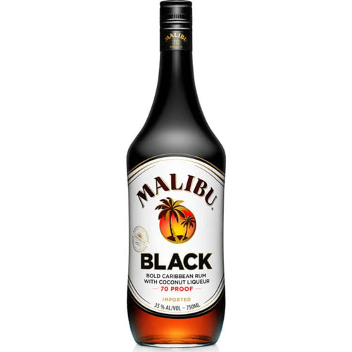 Malibu Coconut Flavored Rum Black