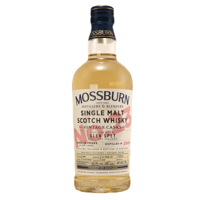 Mossburn Vintage Casks Glen Spey Single Malt Scotch Whisky 10 YR