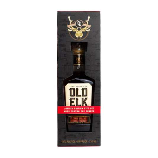 Old Elk Blended Straight Bourbon W/ Elk Pourer