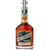 A bottle of Old Fitzgerald 10 Year Bottled-in-Bond Bourbon Spring 2023, featuring its elegant packaging and rich amber color.