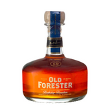 A bottle of Old Forester Birthday Bourbon – 2017 Release, featuring its elegant decanter-style design, rich amber whiskey inside, and a commemorative label celebrating George Garvin Brown’s legacy.