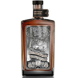 Orphan Barrel Forged Oak 15 Year Old Kentucky Straight Bourbon bottle with an elegant label, representing the rich flavors of a well-aged, rare bourbon