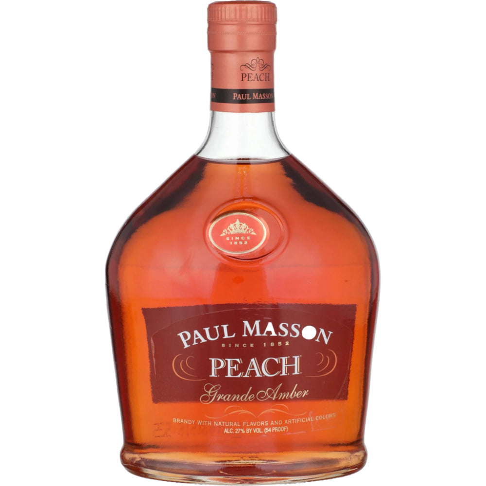 Paul Masson Peach Flavored Brandy Grande Amber