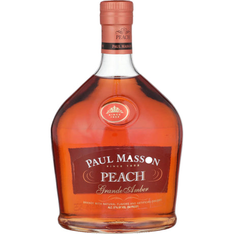 Paul Masson Peach Flavored Brandy Grande Amber