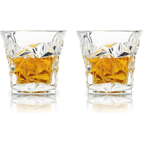 Prism Crystal Whiskey Tumblers 10oz