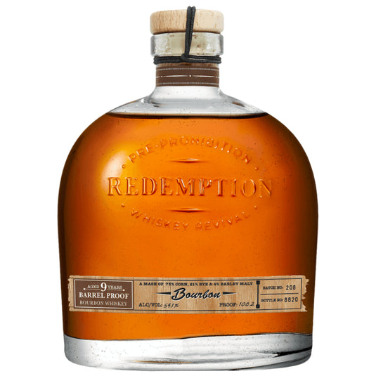 Redemption Barrel Proof Bourbon Whiskey 9 Year