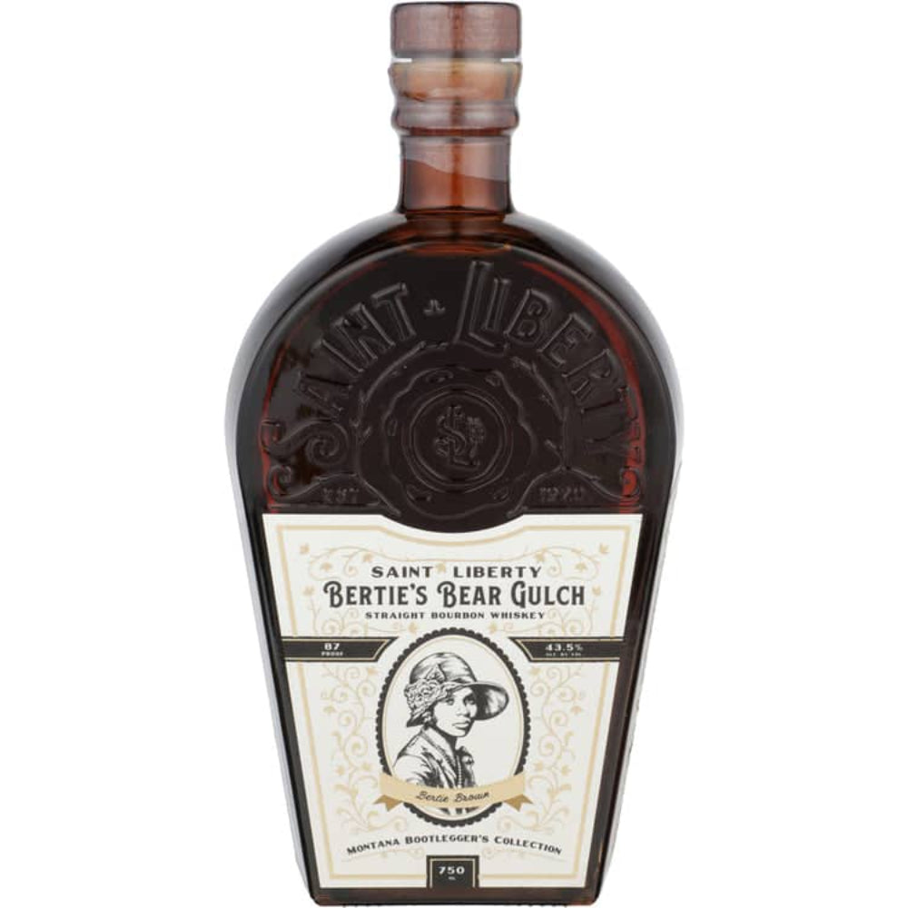 Saint Liberty Straight Bourbon Bertie's Bear Gulch Montana Bootlegger's Collection 4 Y