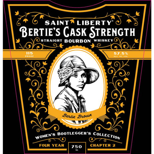 Saint Liberty Straight Bourbon Berties Cask Strength Womens Bootleggers Collection