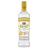 Smirnoff Citrus vodka bottle on a white background