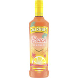 Smirnoff Peach Lemonade bottle on a white background