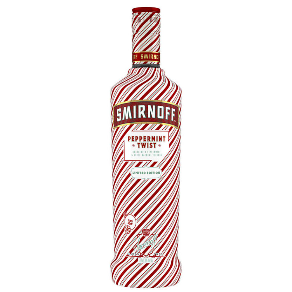 Smarinoff Peppermint Twist bottle on a white background