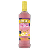 Smirnoff Pink Lemonade bottle on a white background