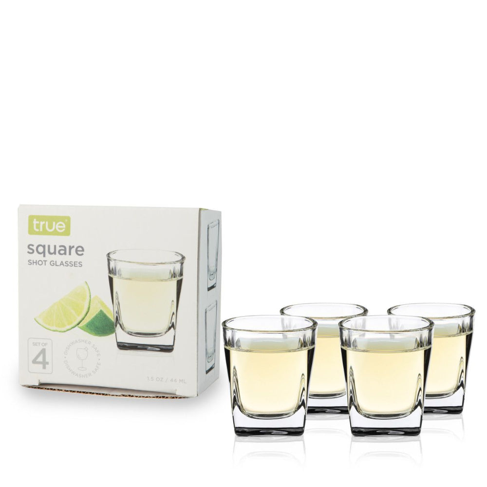 Square Shot Glasses Set of 4  1.8oz