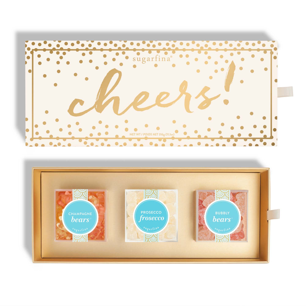 Sugarfina Cheers  3pc Candy Bento Box Preset