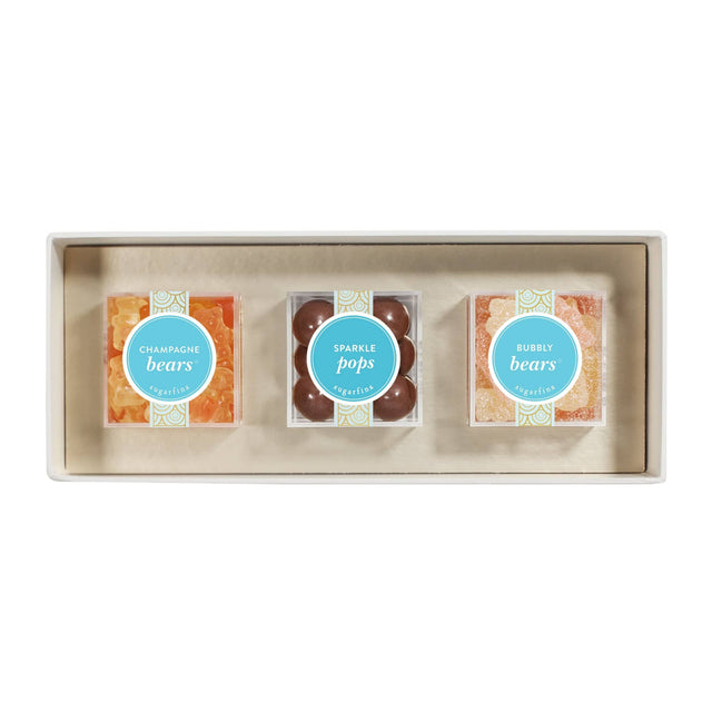 Sugarfina Sweet & Sparkling  3pc Candy Bento Box  Preset