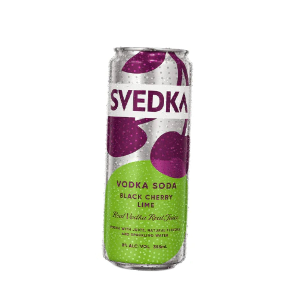 Svedka Black Cherry Lime Flavored Vodka Soda