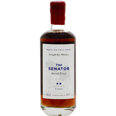 The Senator Barrel Proof 6 Year Old Straight Rye Whiskey