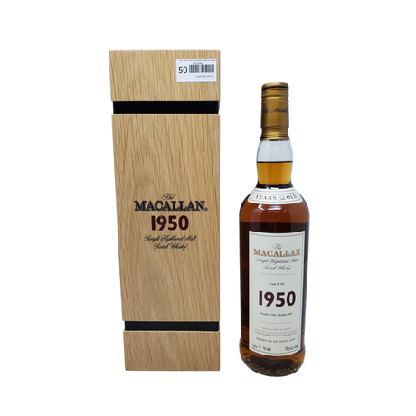 The Macallan Fine & Rare 1950 Vintage, Cask 598 Single Malt Scotch Whiskey