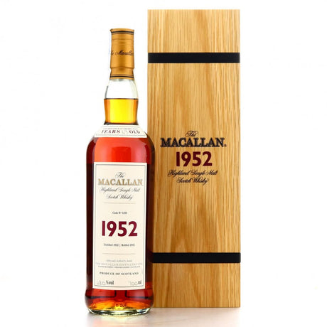 The Macallan Fine & Rare 1952 Vintage, Cask 1250 Single Malt Scotch Whiskey