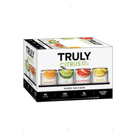 Truly Hard Seltzer Citrus Mix Pack Spiked & Sparkling Water  12oz(12Pack Cans)