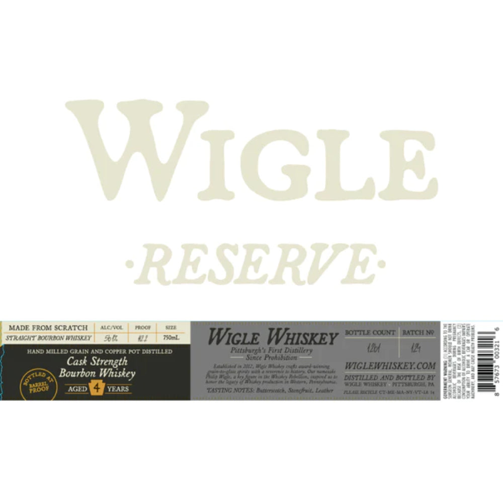 Wigle Cask Strength Bourbon