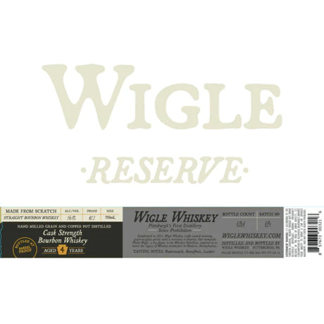 Wigle Cask Strength Bourbon