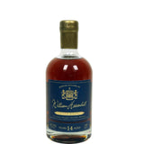 A bottle of William Heavenhill 14 Year Old Small Batch Bourbon Whiskey, displaying its deep amber hue, elegant label, and premium packaging.