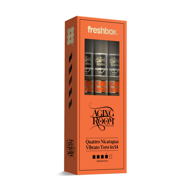 Aging Room Quattro Nicaragua Vibrato Toro 6x54 FreshBox | 3-Pack