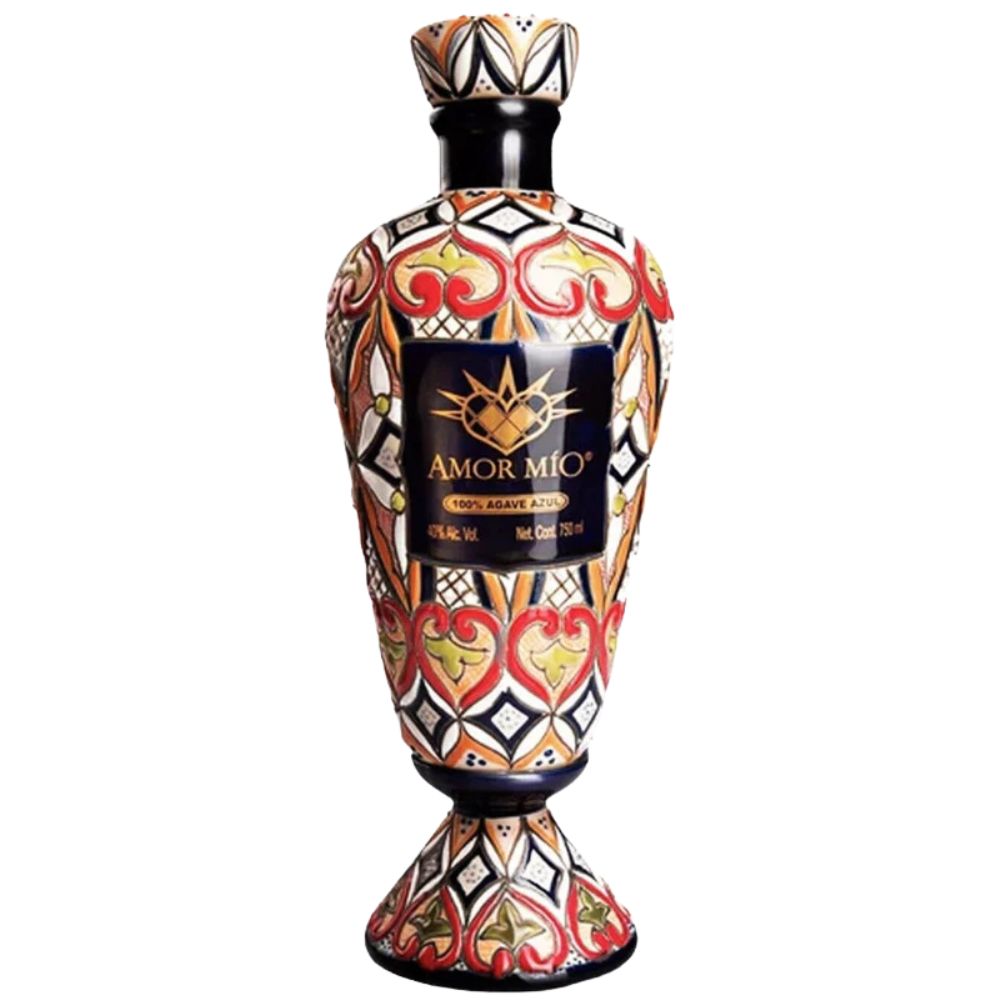 Amor Mio Gran Reserva Rainbow Ceramic Anejo Tequila 