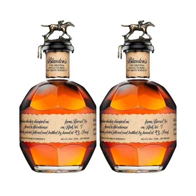 Blanton's Original Single Barrel Kentucky Straight Bourbon Whiskey 375mL 2 Pack 