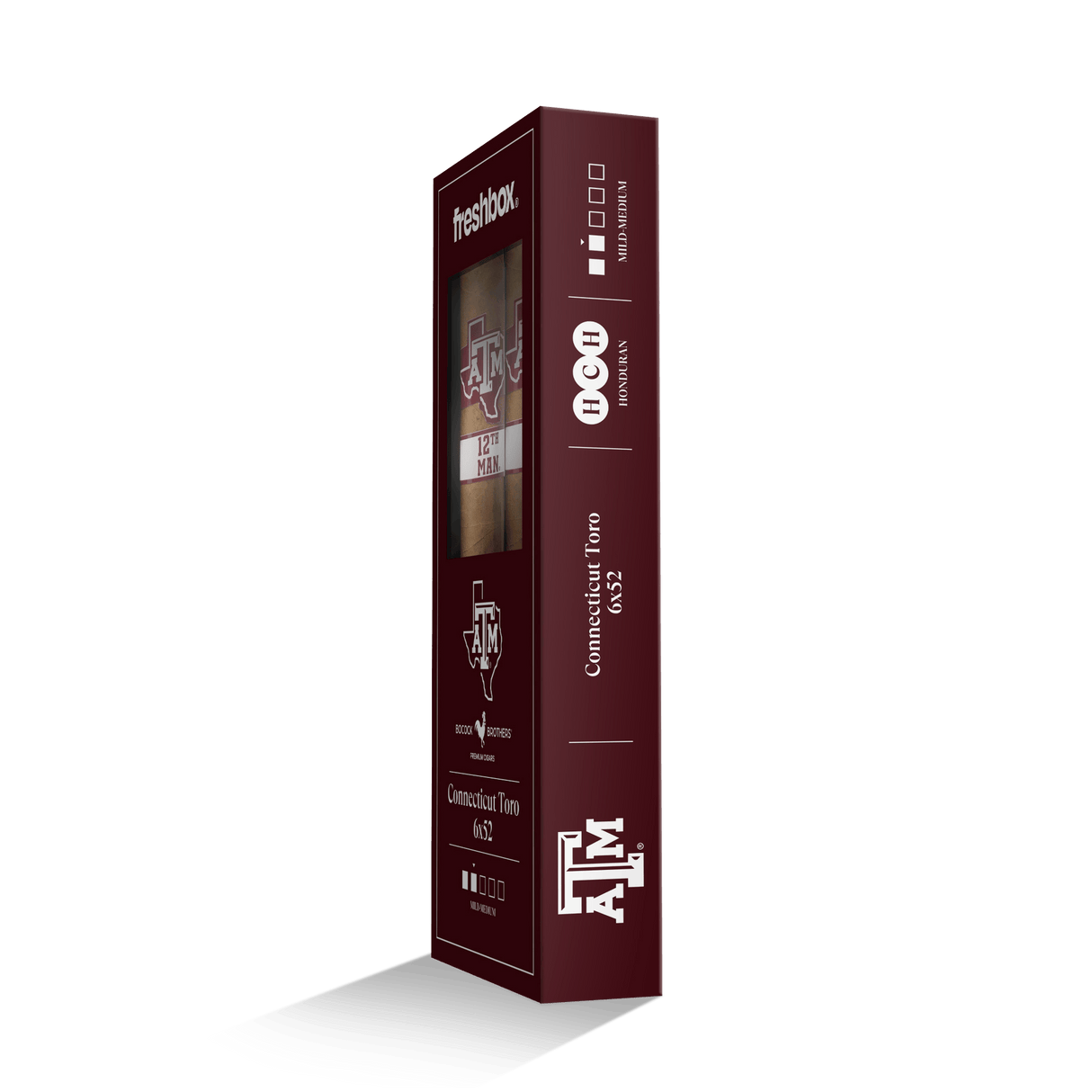 Boccock Brothers Texas A&M Connecticut 6x52 FreshBox | 3-Pack