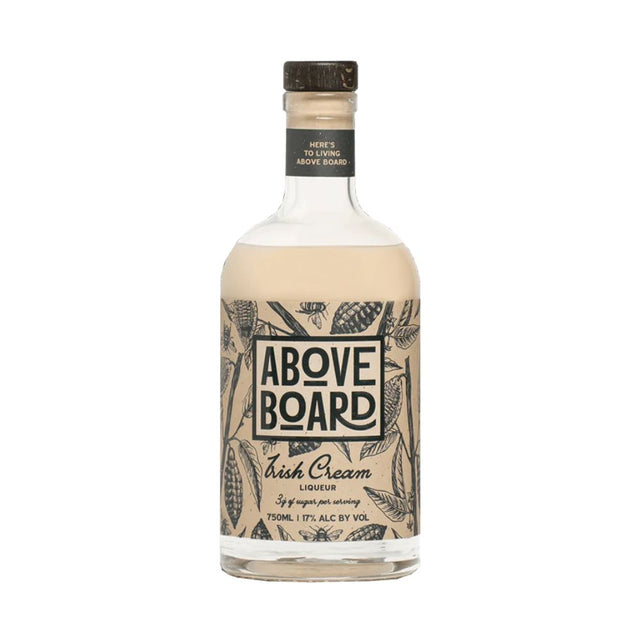 Above Board Zero Sugar Irish Cream Liqueur