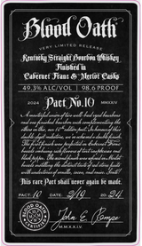 Blood Oath Pact 10 Kentucky Straight Bourbon Whiskey