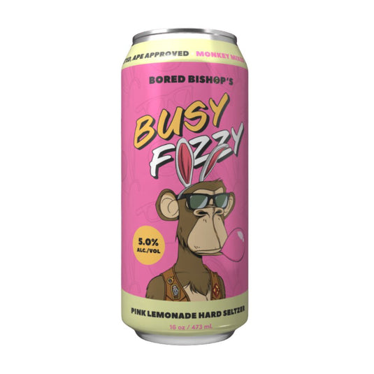 Bored Bishop's Buzzy Fuzzy Pink Lemonade Hard Seltzer