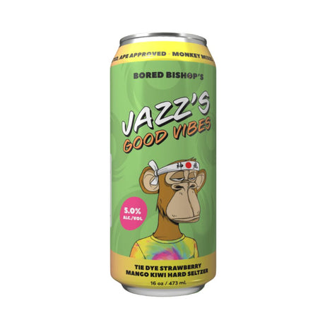 Bored Bishop's Jazz's Good Vibes Strawberry Mango Kiwi Hard Seltzer