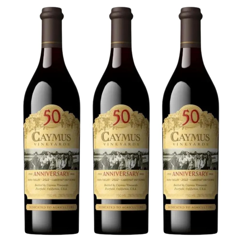 Caymus 50th Anniversary Napa Valley Cabernet Sauvignon 2022 3 Pack