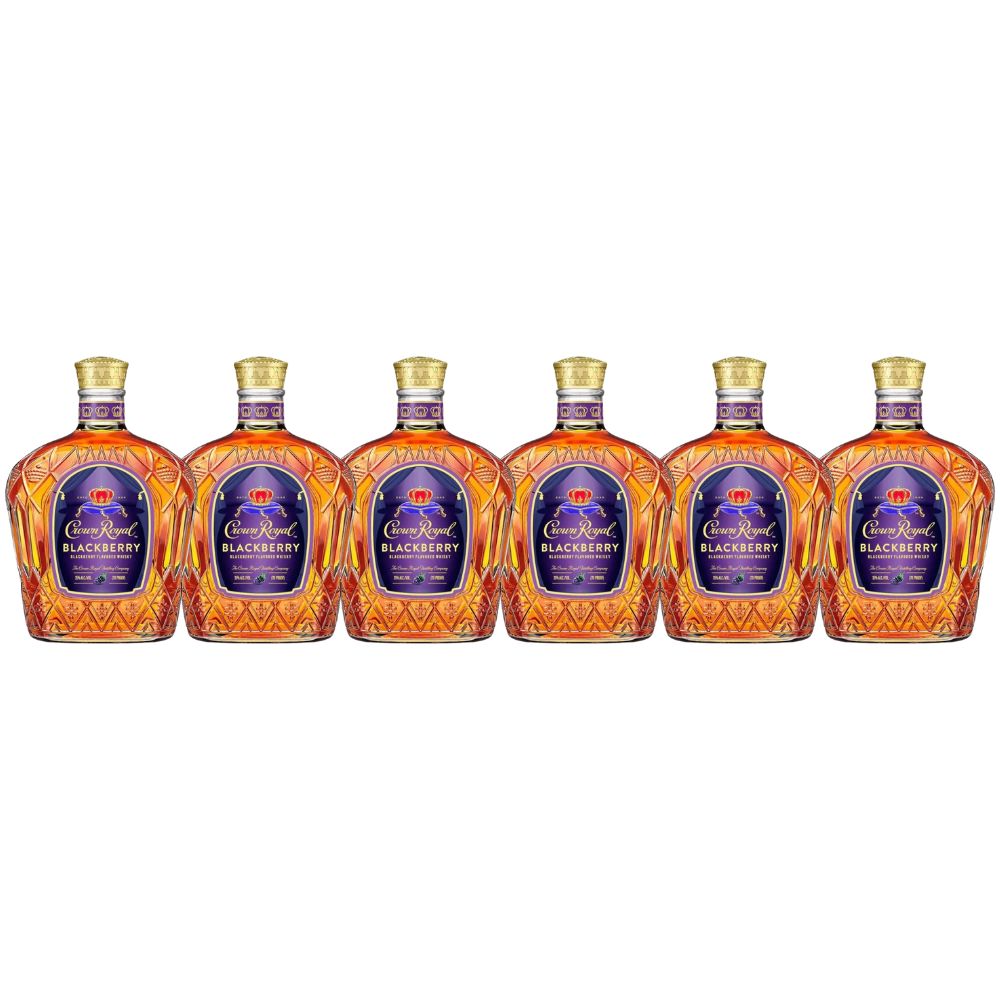 Crown Royal Blackberry Flavored Canadian Whisky 6 Pack