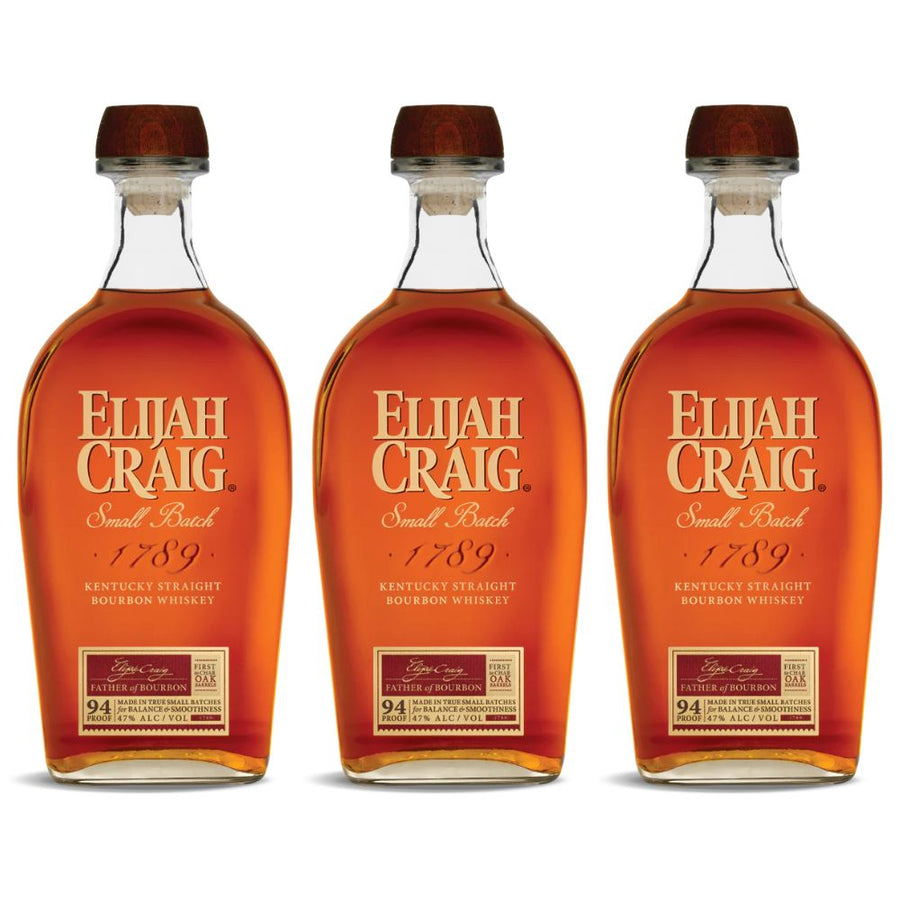Elijah Craig Cmall Batch Bourbon Whiskey 3 Pack