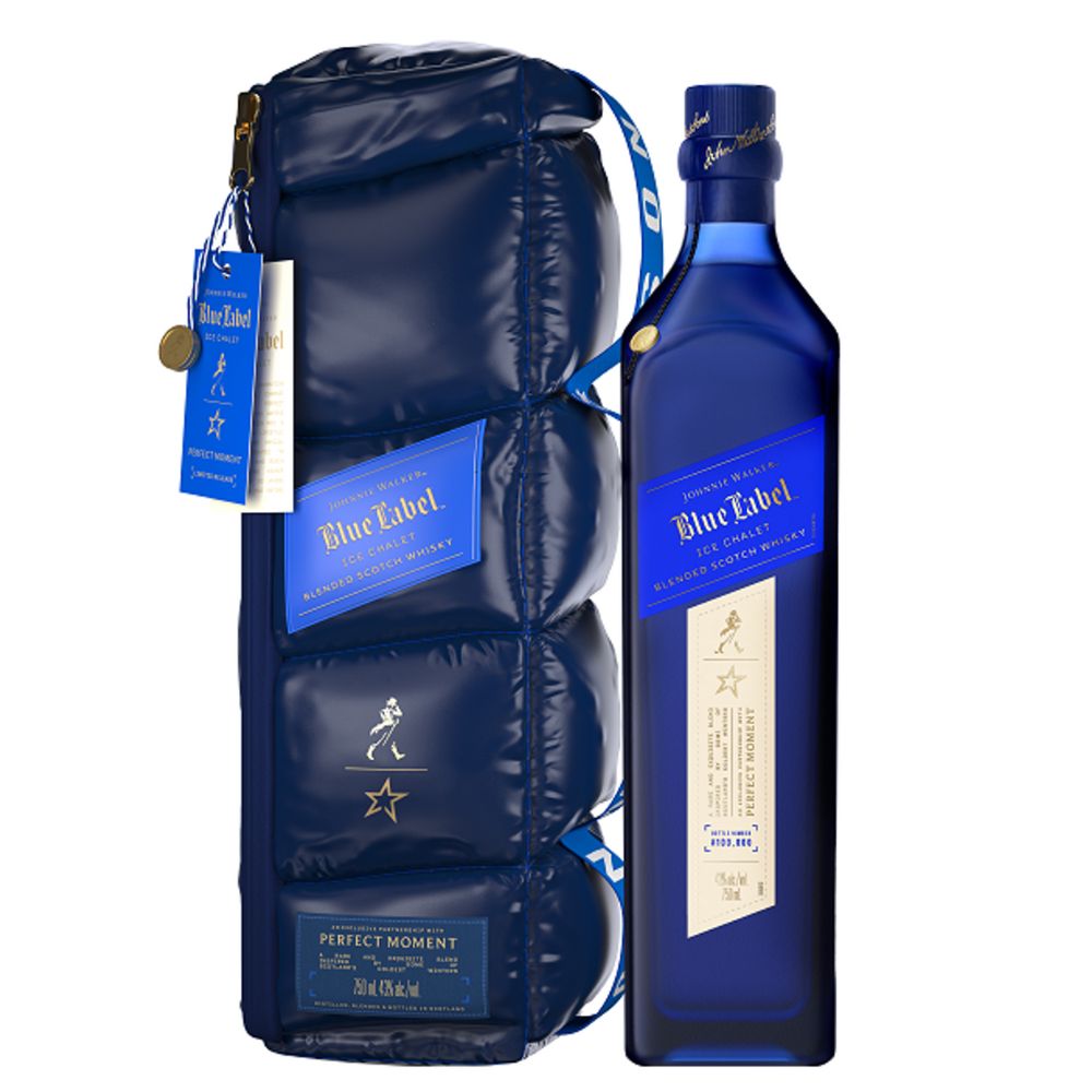 Johnnie Walker X Perfect Moment Blue Label Scotch Whisky With Ice Chalet