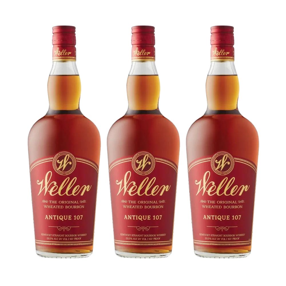 W.L. Weller Antique 107 Kentucky Straight Bourbon Whiskey 3 Pack