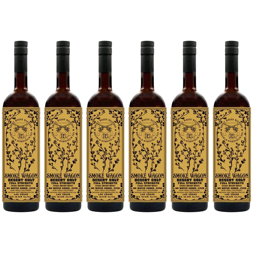 Smoke Wagon Desert Colt Full Strength Bourbon Whiskey 6 Pack