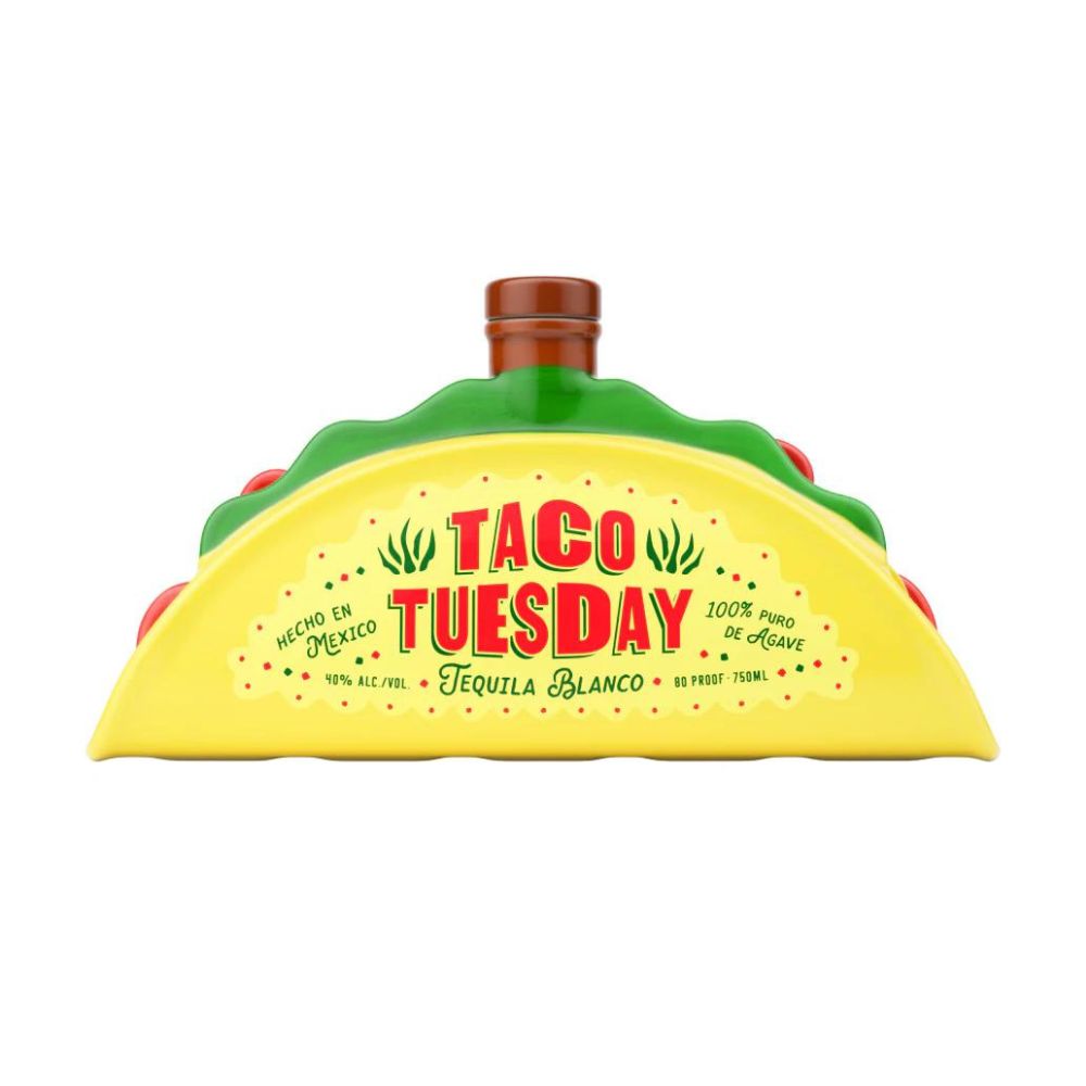 Taco Tuesday Blanco Tequila Taco Bottle