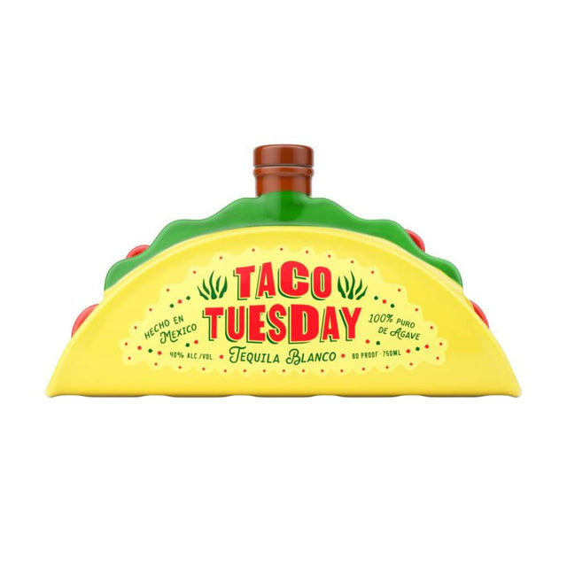 Taco Tuesday Blanco Tequila Taco Bottle